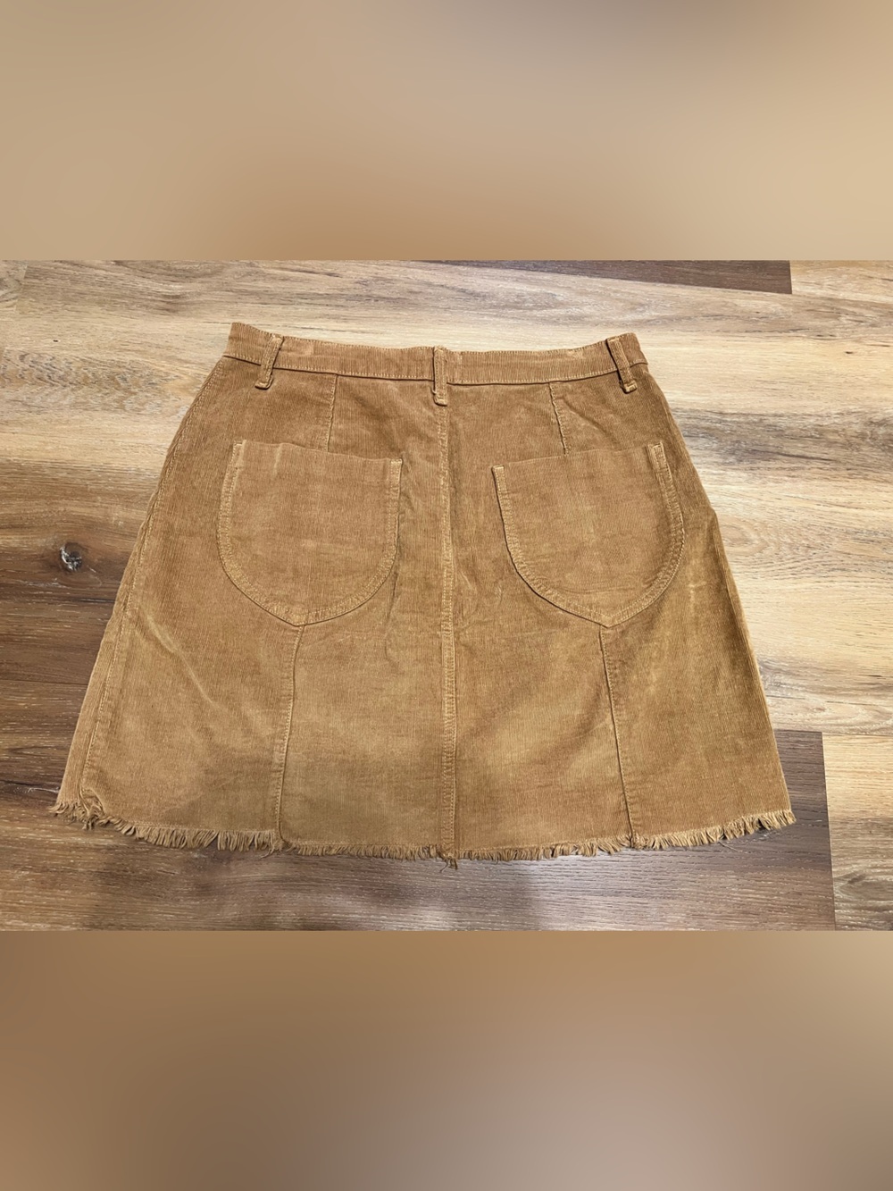 Show Me Your Mumu Boho Corduroy Skirt in Caramel XL - Picture 4 of 7